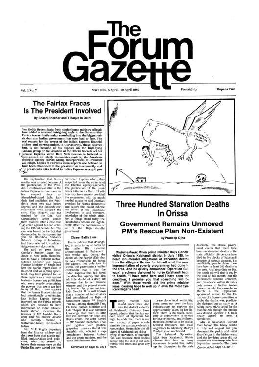 The Forum Gazette Vol. 2 No. 7 April 5-19, 1987